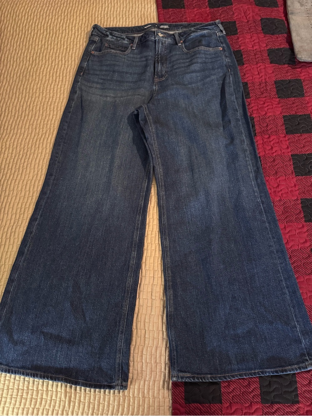 Old Navy Dark Blue Super Wide Leg Jeans